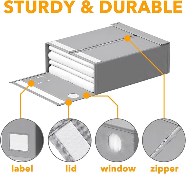 Thumbnail 5 de SpaceAid Bed Sheet Organizers 12.8 in