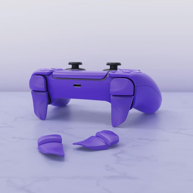 Detalle de playvital BLADE Shoulder Buttons Extension Triggers for PS5 (2 Pairs) – Galactic Purple