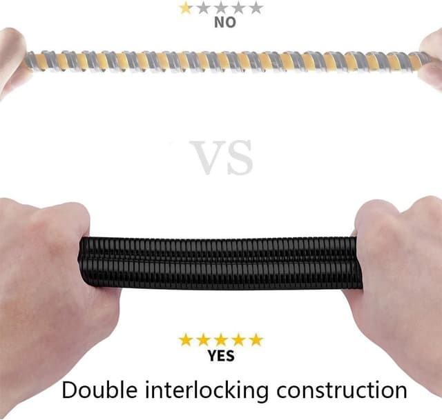 Detalle 2 de GRIFEMA G851B-18 flessibile doccia e tubo universale in acciaio inox, 1,8 m