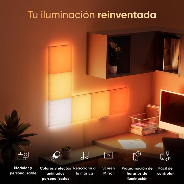 Thumbnail 1 de Nanoleaf Blocks SMK | Cuadrados Grandes Blancos | 6 Piezas 🟥