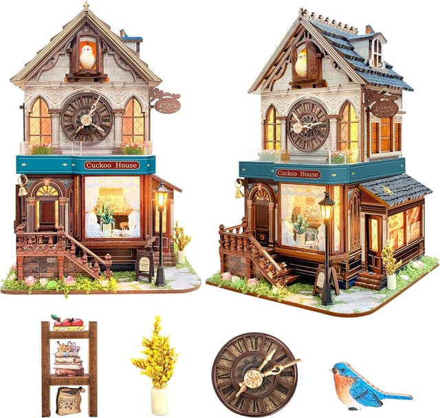 Thumbnail 6 de Spilay Miniatur Haus „Zeit-Studio“ DIY Miniature House mit LED-Licht (Bastelset im Maßstab 1:24)