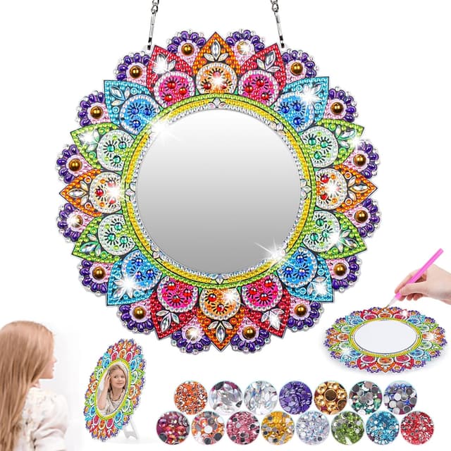 Imagen de Geschenk Diamond Painting Spiegel für Mädchen 6–12 en OfertitasTOP