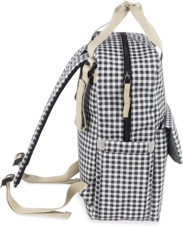 Detalle 2 de Walking Mum borsa zaino I Love Vichy 37 cm