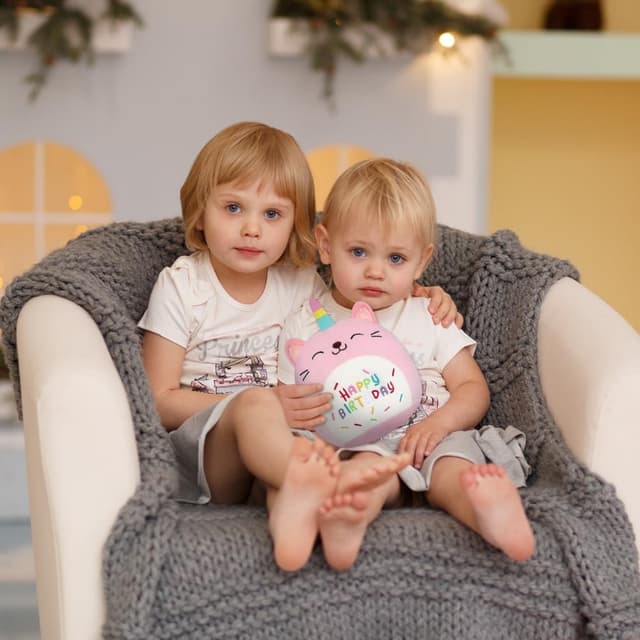 Thumbnail 6 de Vicloon Oreiller Licorne Rose 24x24 cm