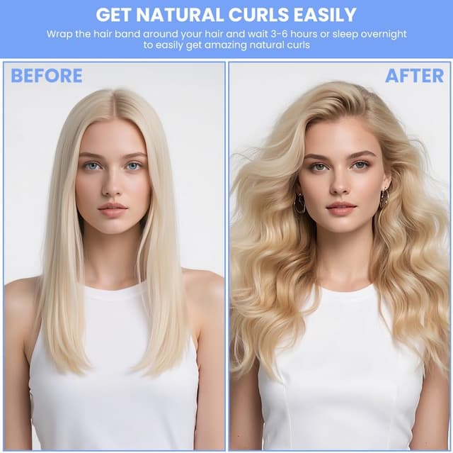 Detalle de BUTBU Bigodino Fascia 160 cm per boccoli