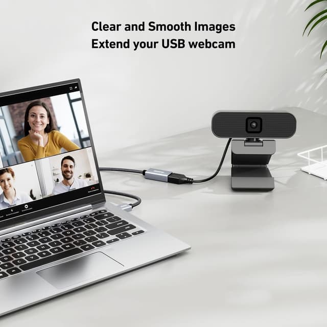 Detalle 2 de BENFEI USB 3.0 Verlängerungskabel 5 m (5 Gbps) A-Stecker auf A-Buchse für Webcam & Co.