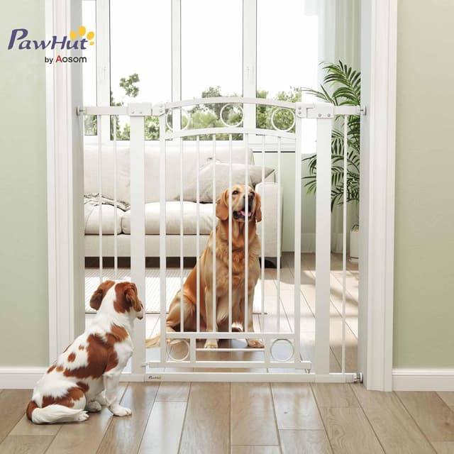 Detalle 2 de PawHut Barrera 105 cm para Perros