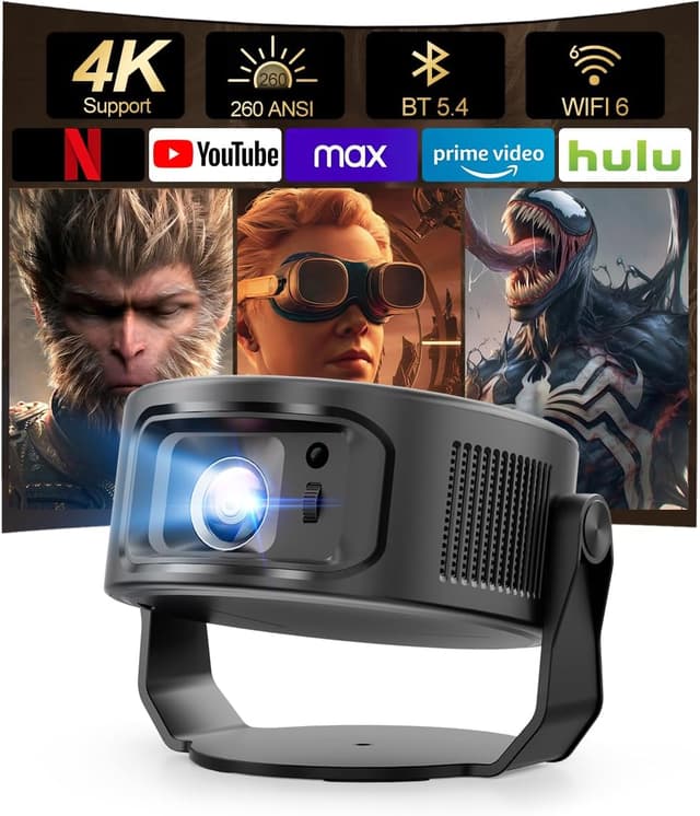 Detalle de Magcubic Mini Beamer 4K 260 ANSI đź“˝