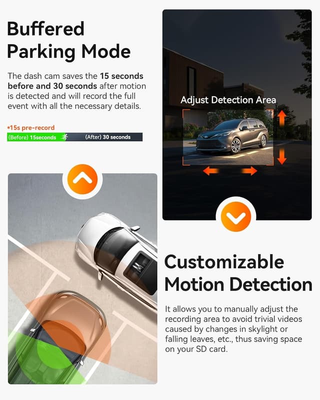 Detalle 1 de Vantrue N2X 2.7K Dash Cam 512GB