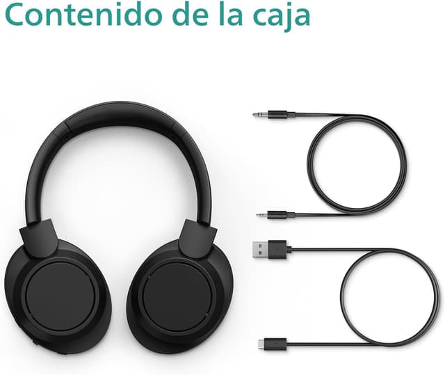 Detalle de Philips Audio TAH6509BK/00 Auriculares Bluetooth Over-Ear con ANC