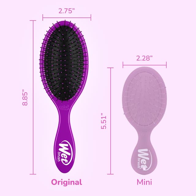Detalle 2 de Wet Brush Original Detangler 2-Pack hair brush 🪮