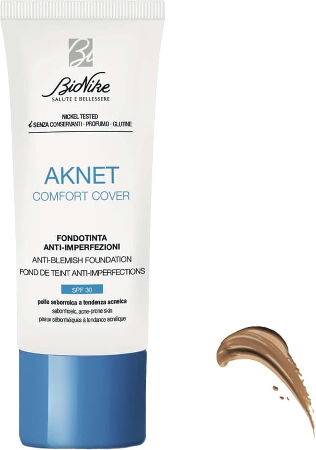 Detalle de BioNike Aknet Comfort Cover 104 Biscuit 30 ml