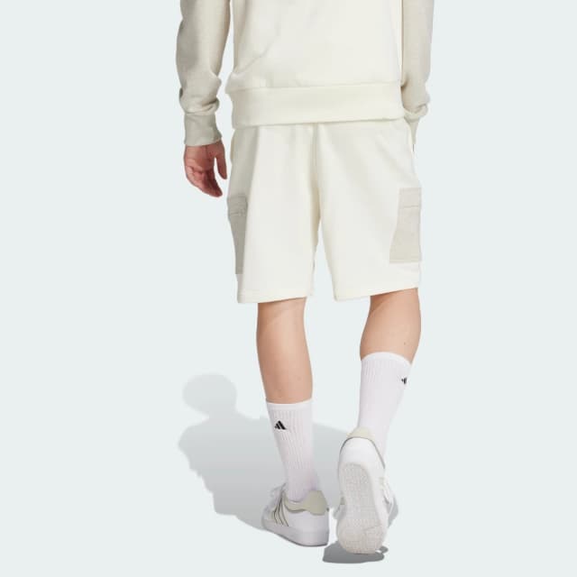 Detalle 2 de Pantalón corto Adidas ALL SZN French Terry Colorblock (blanco)