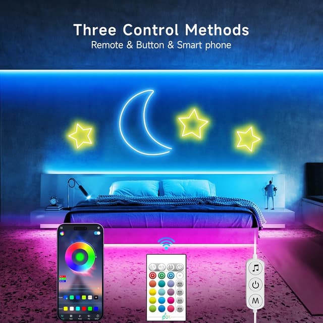 Thumbnail 6 de KANTUTOE LED neon rope lights 5m RGB