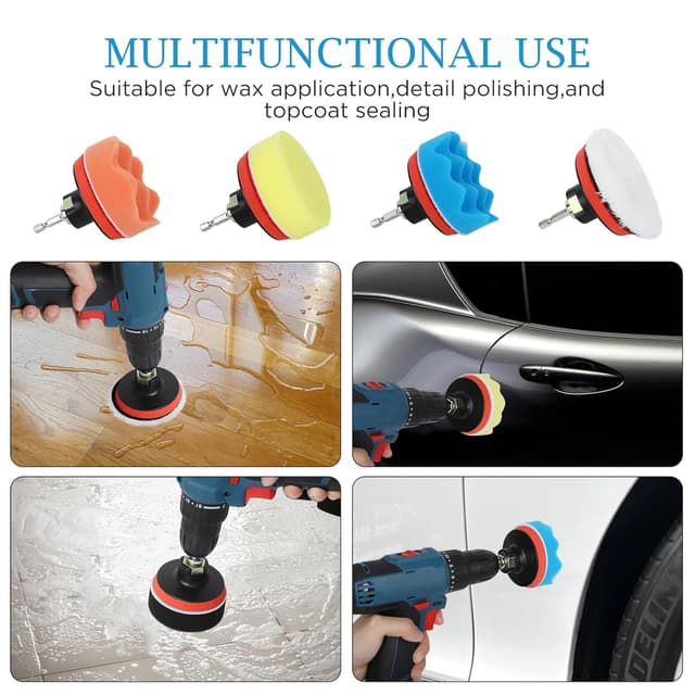 Thumbnail 6 de Cozary Esponja Pulir 80mm, kit 17 piezas 🧽