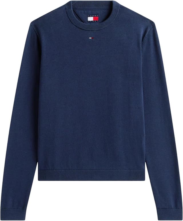 Detalle de Pull Femme Tommy Jeans Essential Crew en coton