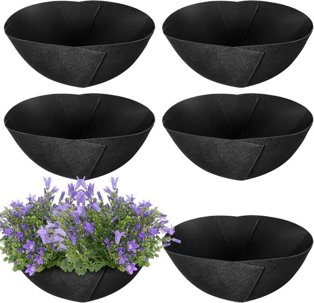 Detalle de GIONAR felt planter liner 30 cm, 6 pack