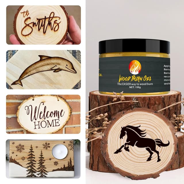 Detalle de Pâte de marquage au gel pour combustion du bois 150 g – 150g Wood burning gel