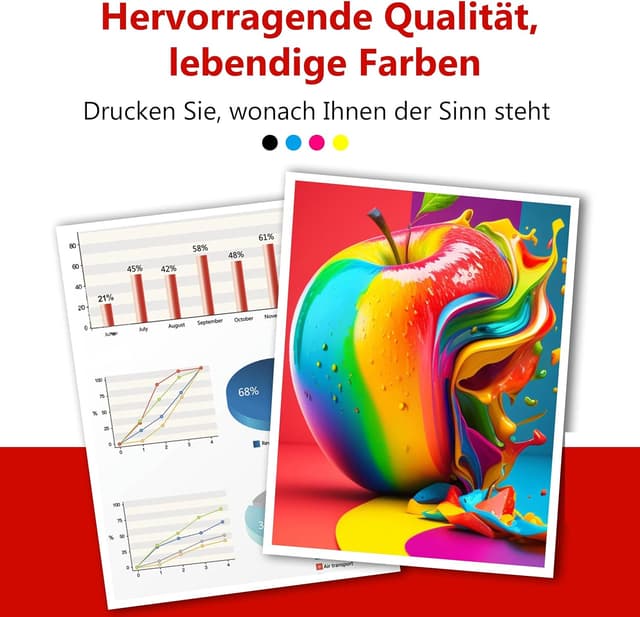 Detalle de Aurotec PGI-580 / CLI-581 XXL Multipack (15 Patronen) kompatibel für Canon Pixma TR / TS