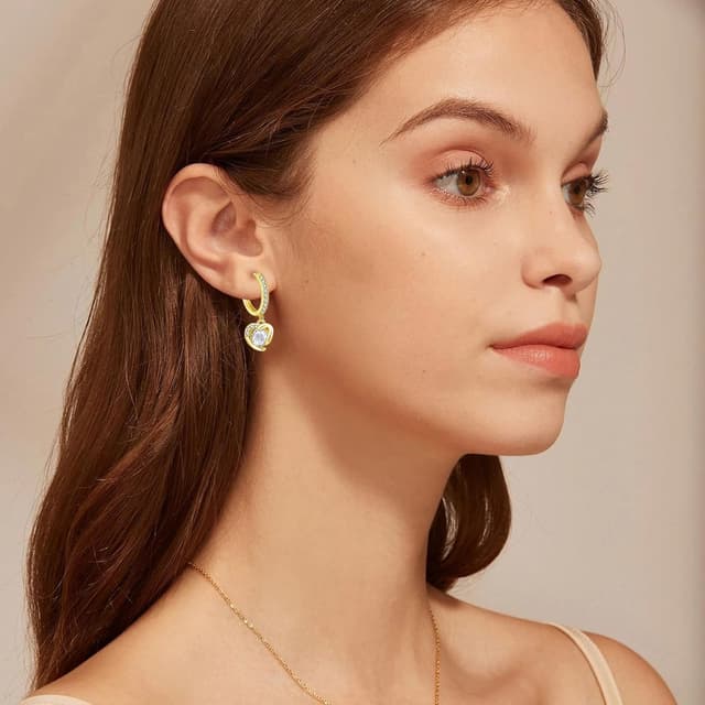 Detalle 1 de Loutade Ohrringe Silber 925 Creolen 16 x 26 mm