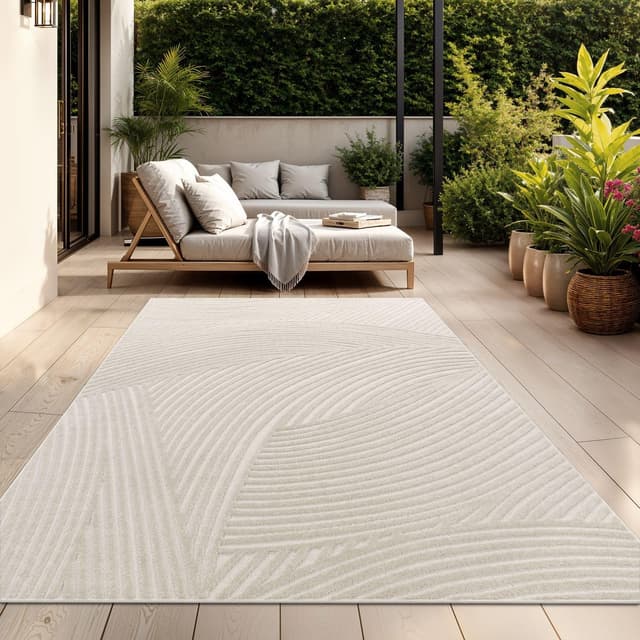 Detalle de Tapis TT Home 240x340 cm motif géométrique