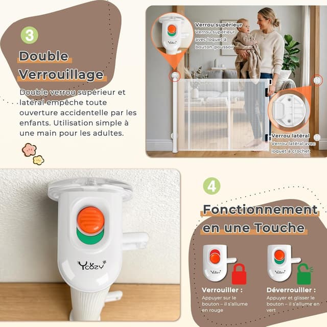 Thumbnail 4 de Ycozy Barrière Sans Percage 0–150 cm