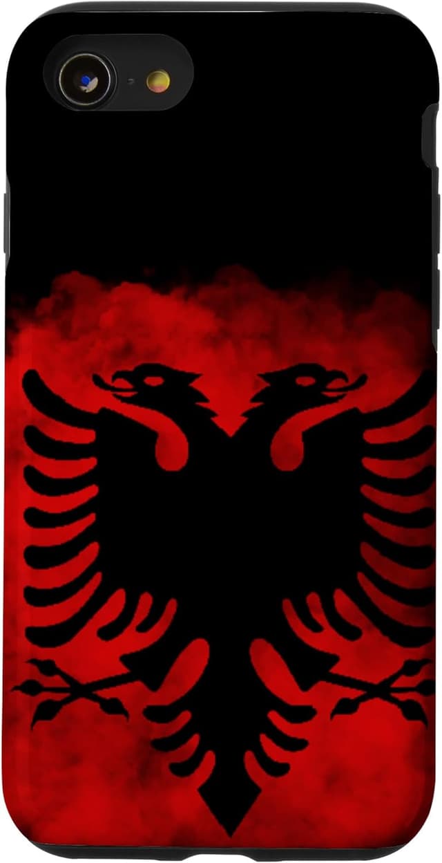 Detalle de Custodia bandiera albanese per iPhone SE