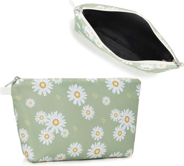 Detalle de Miss Lulu trousse de toilette femme imperméable à motif floral — format compact 22 x 11,5 x 4,5 cm