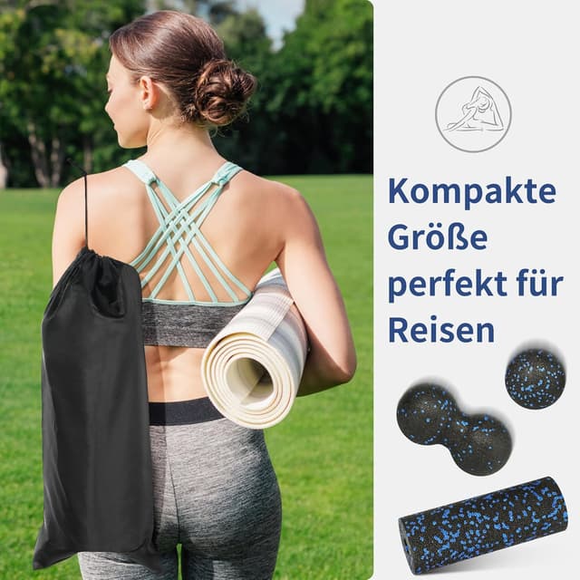 Thumbnail 6 de 4er-Set Faszienrolle-Set mit großer & kleiner Rolle, Erdnussball und Einzelball (inkl. Aufbewahrungstasche)