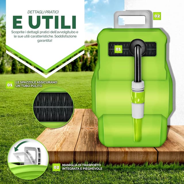 Thumbnail 4 de tillvex Avvolgitubo 30m da parete Girevole