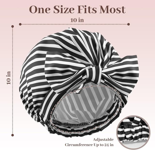 Detalle 2 de HAGOT Bonnet de Douche Femme Imperméable Doublé