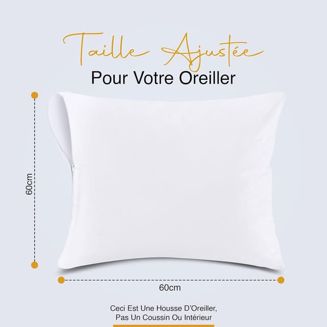 Thumbnail 1 de Utopia Bedding Protège Oreiller 60x60 cm