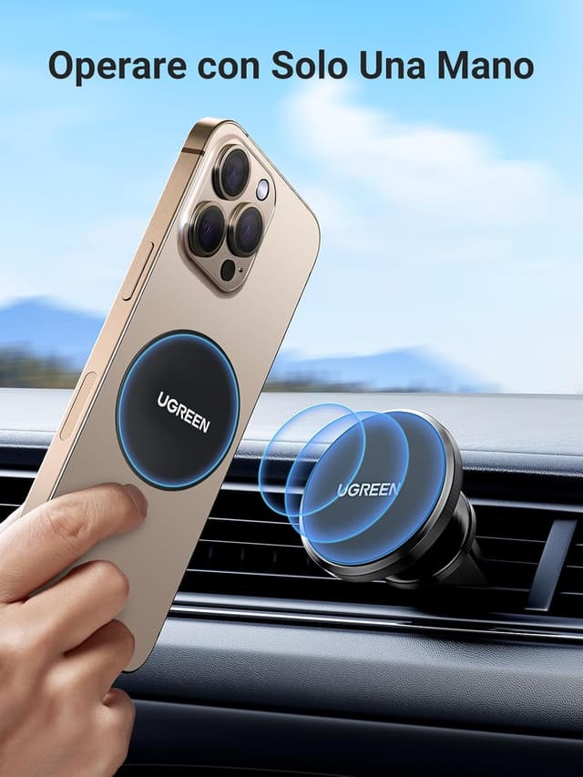 Thumbnail 4 de UGREEN Supporto Telefono Auto Magnetico 2 PAD 3,4-7"