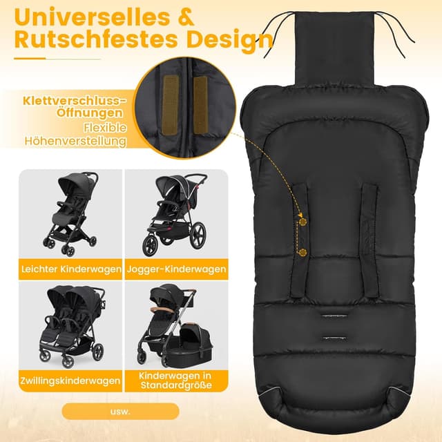 Thumbnail 4 de Orzbow Fußsack Kinderwagen 97×44 cm 👶