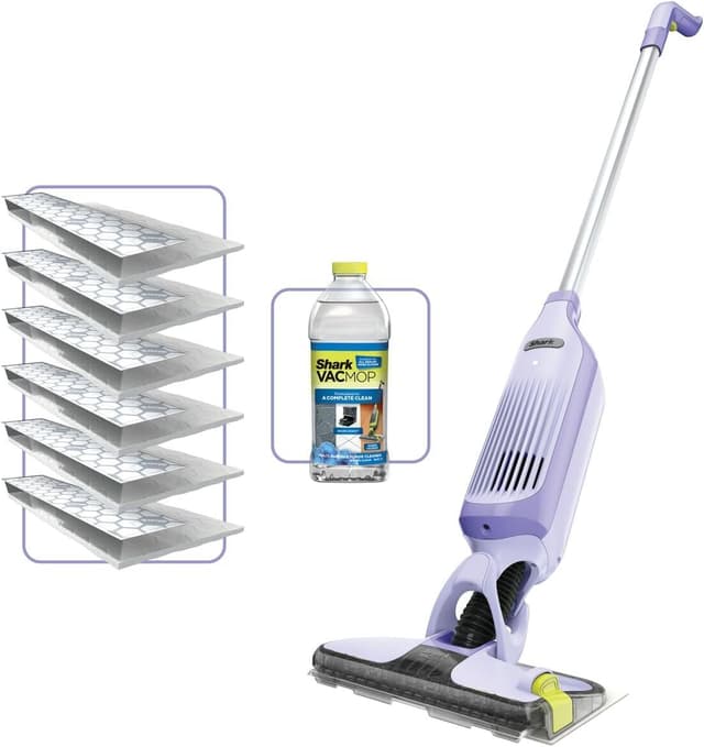 Thumbnail 6 de Shark VacMop 2-in-1 Cordless Hard Floor Vacuum Spray Mop (VM200UKGN) with 6 Disposable Pad Refills