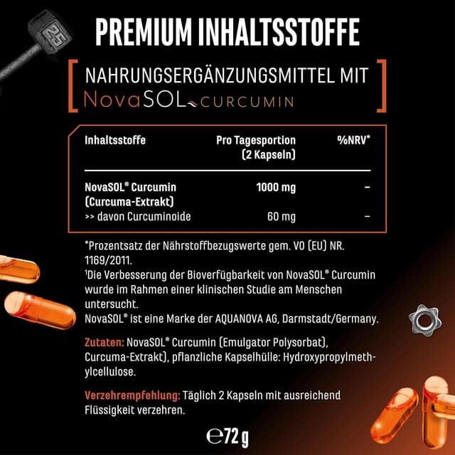 Thumbnail 5 de Curcuma NovaSol® 120 Liquid Kapseln 1000 mg