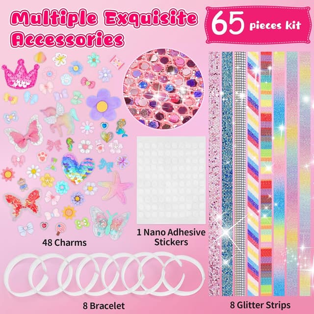 Detalle 2 de MPQMPQ Friendship Bracelet Making Kit DIY Jewellery Set for Girls (ages 5–12)