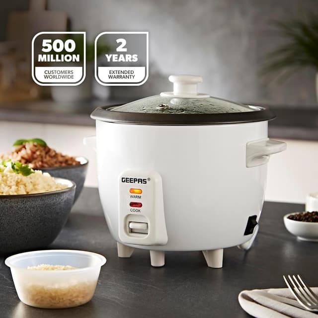 Detalle de Geepas 0.6L Electric Rice Cooker, 300W
