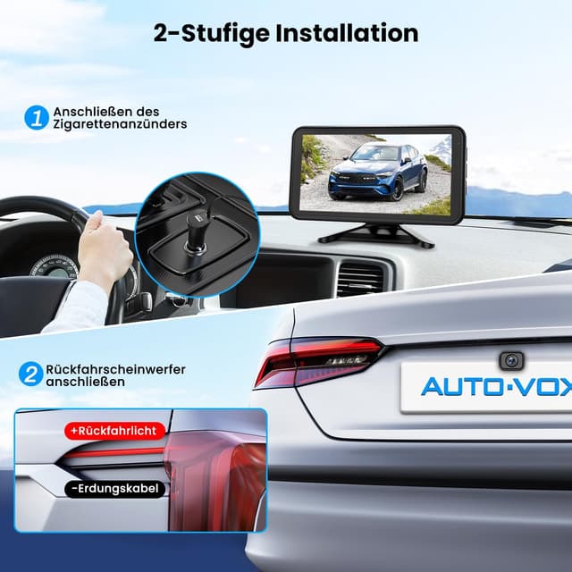 Thumbnail 2 de AUTO-VOX W12 5" Rückfahrkamera