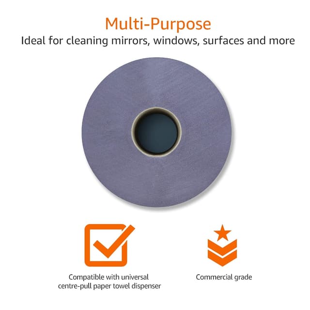 Thumbnail 2 de AmazonCommercial Multipurpose Wiping Paper 6 rolls 🧻