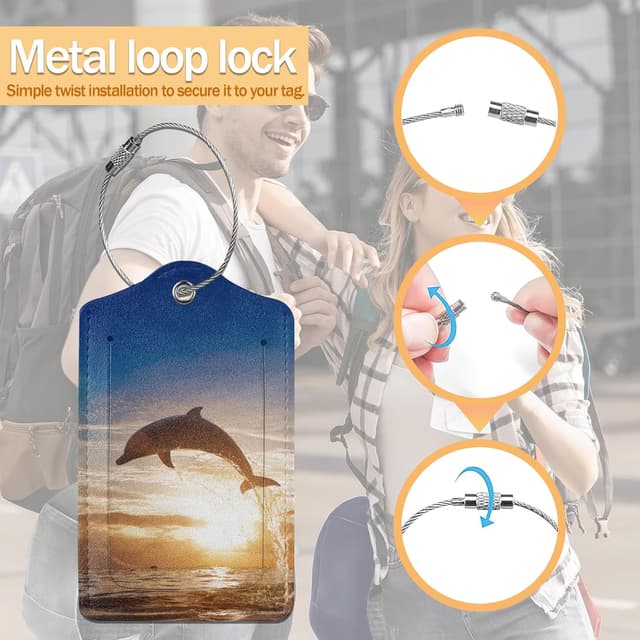 Thumbnail 3 de Dolphin Luggage Tag Set