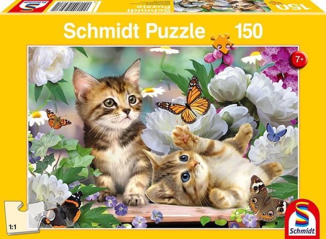 Detalle 2 de Kinderpuzzle 150 Teile Verspielte Katzenbabys