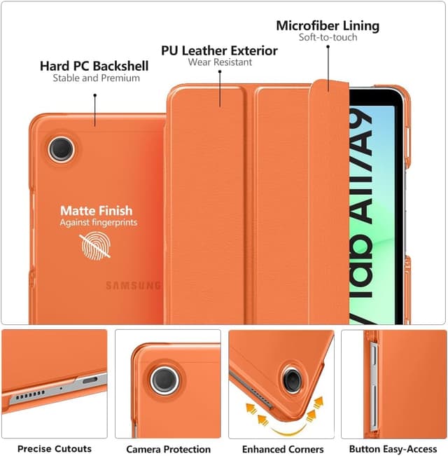 Detalle de MoKo Galaxy Tab A11 8.7 case for stand