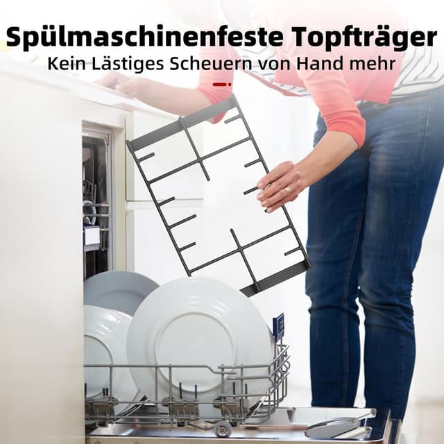 Thumbnail 6 de GASLAND GH2805BG1FC 76 cm Glas Gaskochfeld mit 5 Flammen und Wok-Brenner