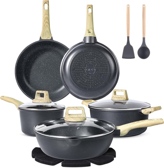 Detalle de GiPP set pentole antiaderenti 14 pezzi