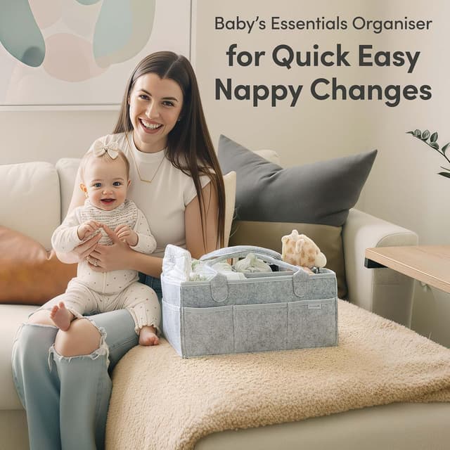 Detalle 2 de PUTSKA Nursery Storage Basket — Nappy Caddy