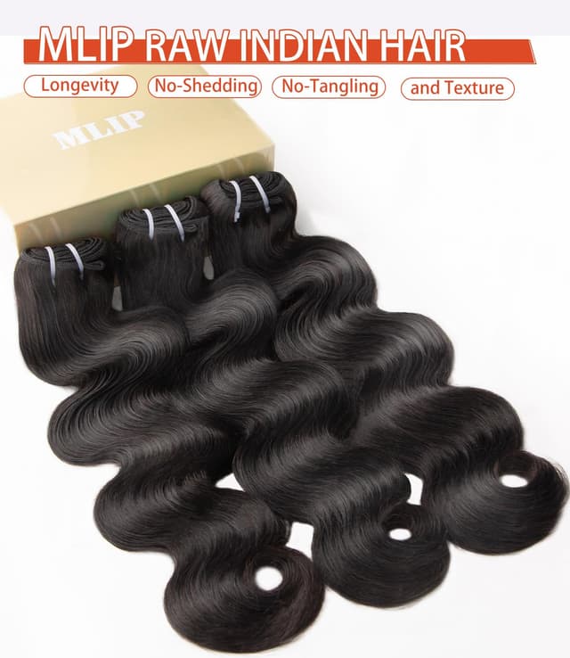 Thumbnail 2 de MLIP Raw Bundles 16-20 Inch Body Wave ๐โ