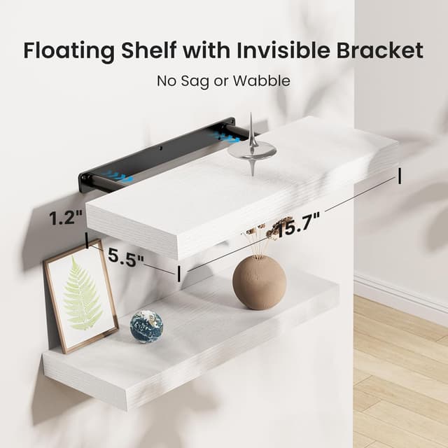 Thumbnail 2 de AMADA HOMEFURNISHING AMFS08 Floating Shelves 15.7