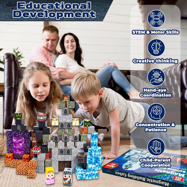 Detalle 2 de GraceDuck Magnetic Blocks 150 PCS