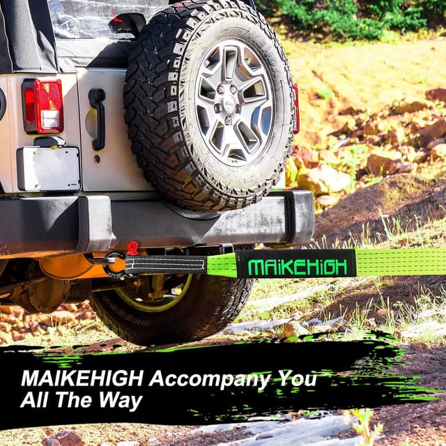 Thumbnail 6 de MAIKEHIGH Abschleppseil 5M x 5cm, 10 Tonnen Tow Rope Kit